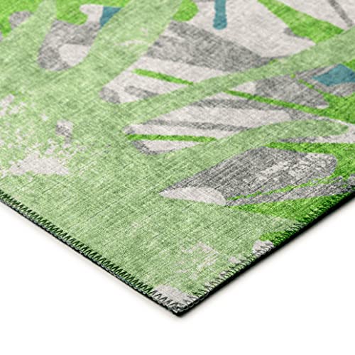 Addison Rugs Bravado ABV36 Green Washable 10' x 14' Indoor Outdoor Area Rug Easy - Diamond Home USA
