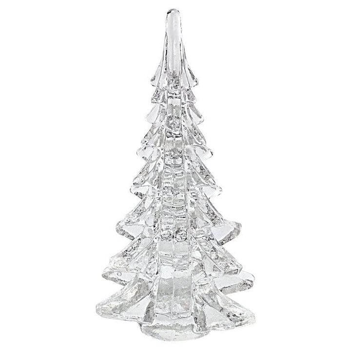 Mouth Blown Art Glass 12" Christmas Tree Medium Clear