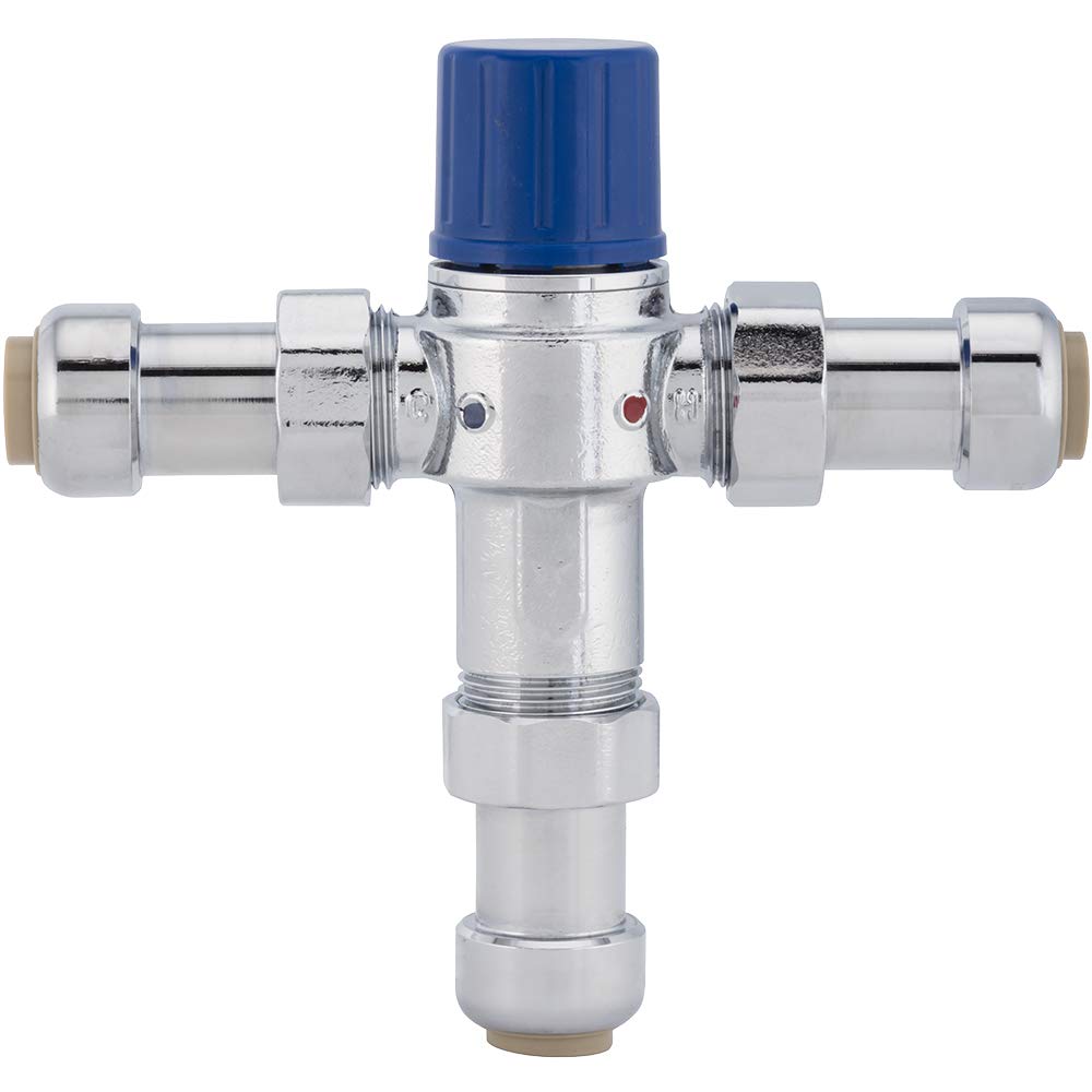 Jones Stephens C77469LF 3/4" 3/4" PlumBite Push On Thermostatic Mixing Valve