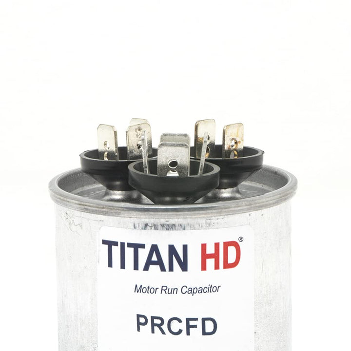 Titan Hd Round Motor Dual Run Capacitor 45/5 Microfarad Rating 370-440VAC