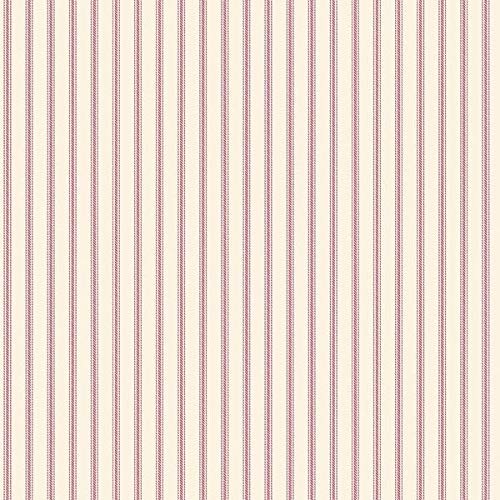 Beach 32.7 Ft. X 20.5 in. Vinyl Red Mini Pinstripe Wallpaper Covering Stripe