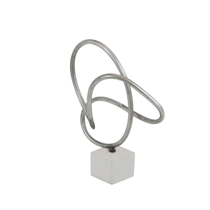 Metal Cement Sculpture Grey Iron - Diamond Home USA