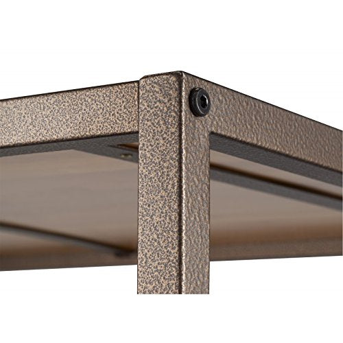 TRINITY 3-Tier Adjustable Bamboo Storage Shelves Decorative Book Shelf and - Diamond Home USA