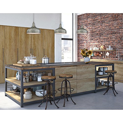 Westinghouse 6330100 One-Light Indoor Pendant Antique Steel Finish with Metal - Diamond Home USA