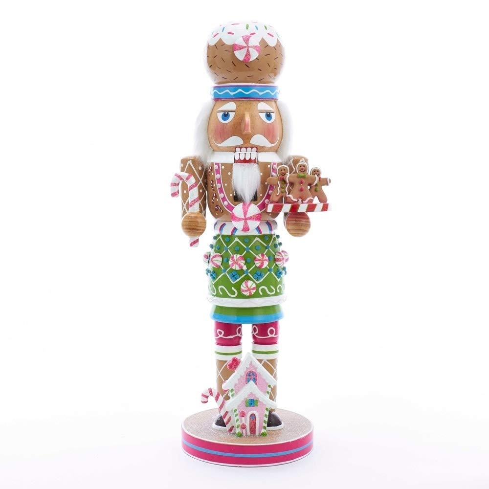 16-inch Wooden Gingerbread Nutcracker