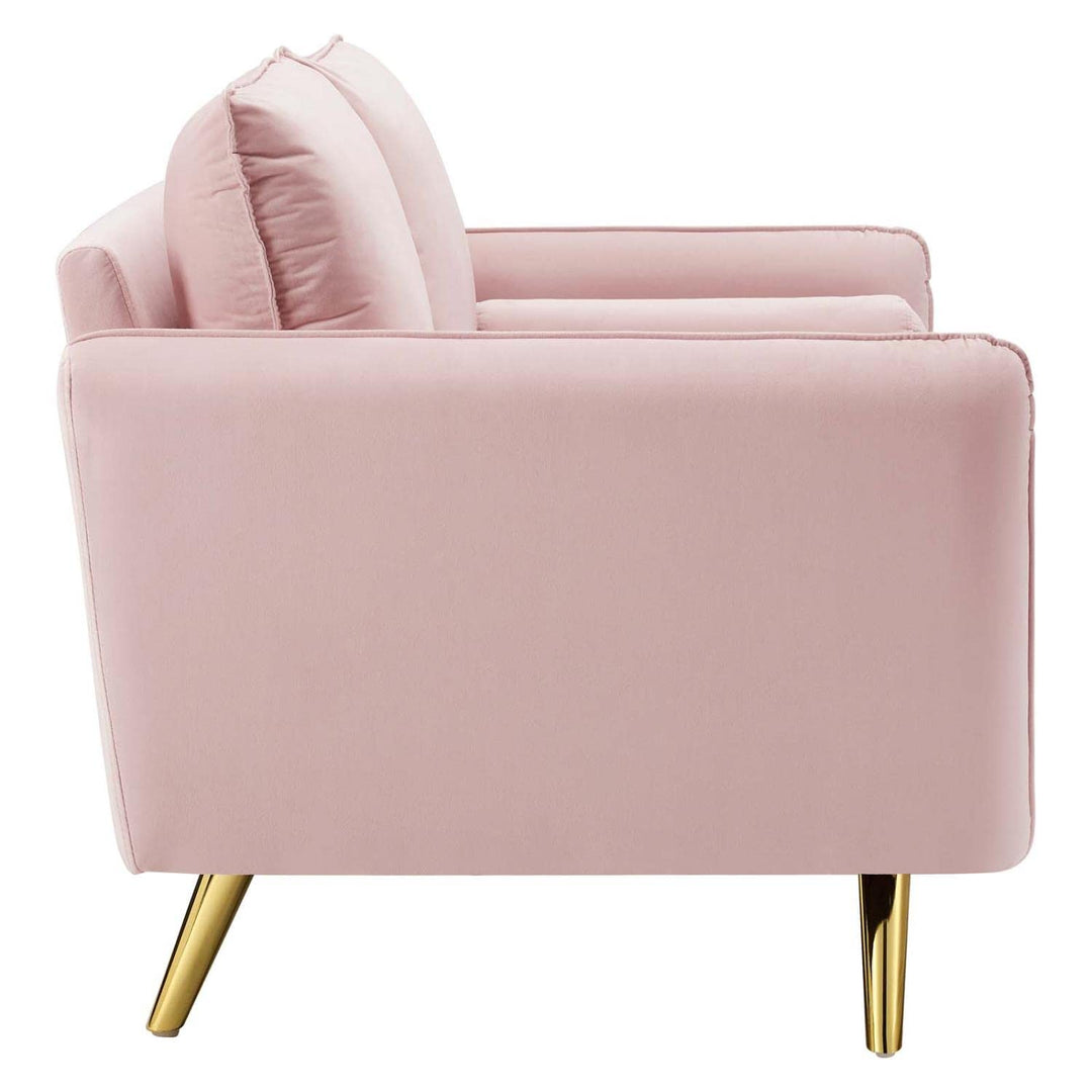 Modway Revive Performance Velvet Loveseat Pink - Diamond Home USA