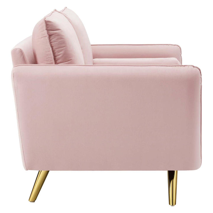 Modway Revive Performance Velvet Loveseat Pink - Diamond Home USA