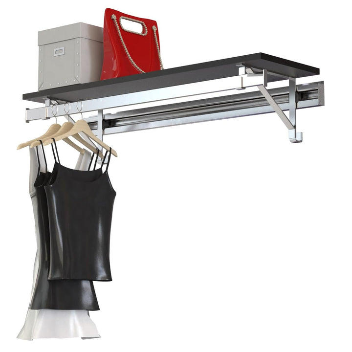 Arrange A Space Shelf Single Hang Closet System 44" Espresso 44" - Espresso