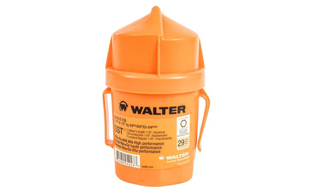 Walter Surface Technologies Shank Jobber Length Drill Bits 29 Piece SST Bit Set - Diamond Home USA