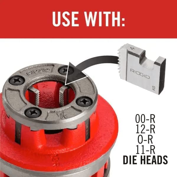 RIDGID 37835 Manual Threader Pipe Dies Right-Handed Alloy NPT Pipe Dies with - Diamond Home USA