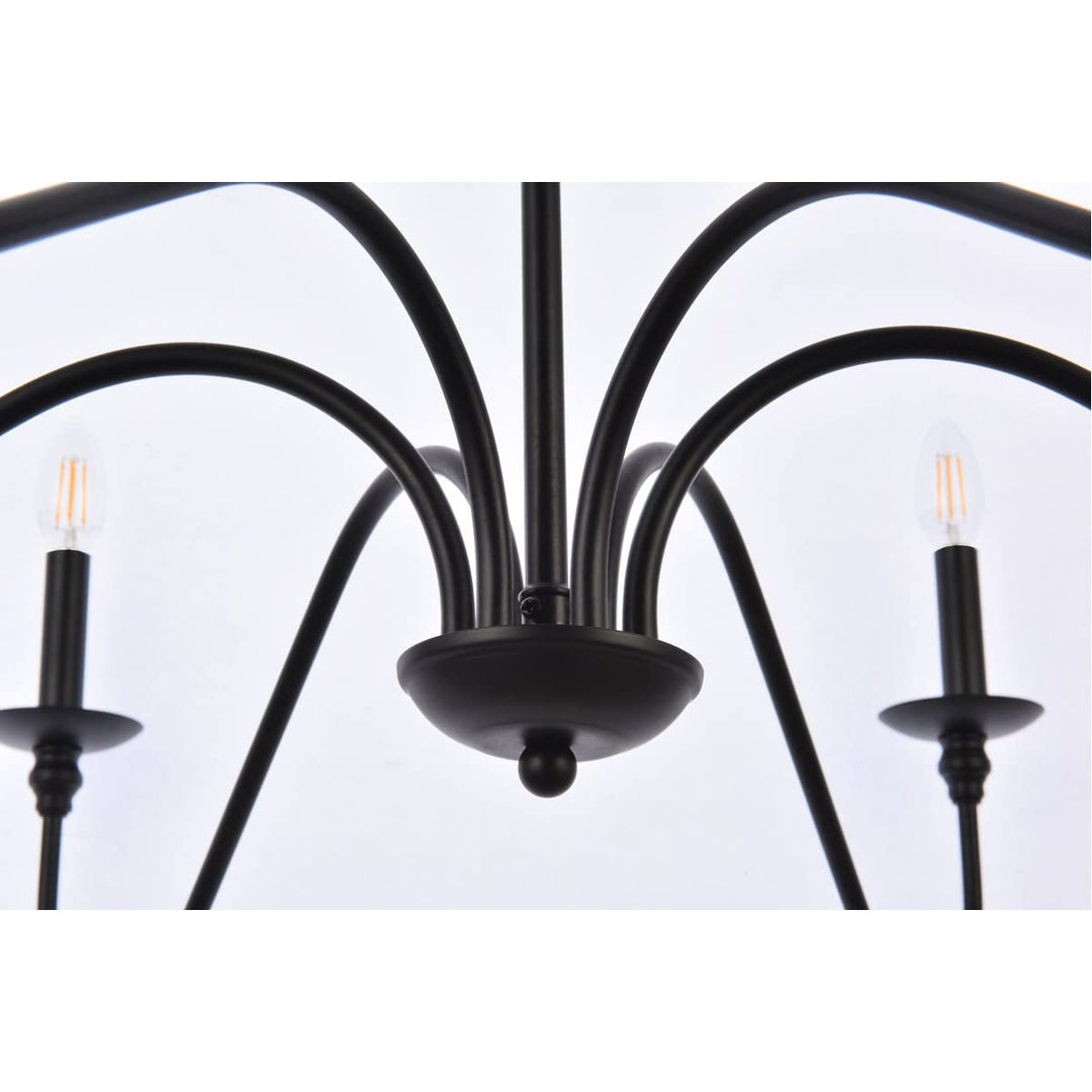 Elegant Furniture & Lighting Rohan Collection 6-Light Chandelier