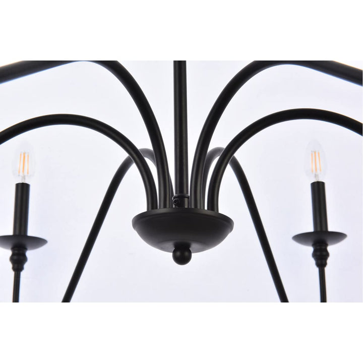 Elegant Furniture & Lighting Rohan Collection 6-Light Chandelier