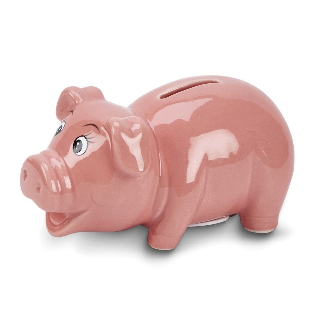 Ceramic Pink Piggy Bank