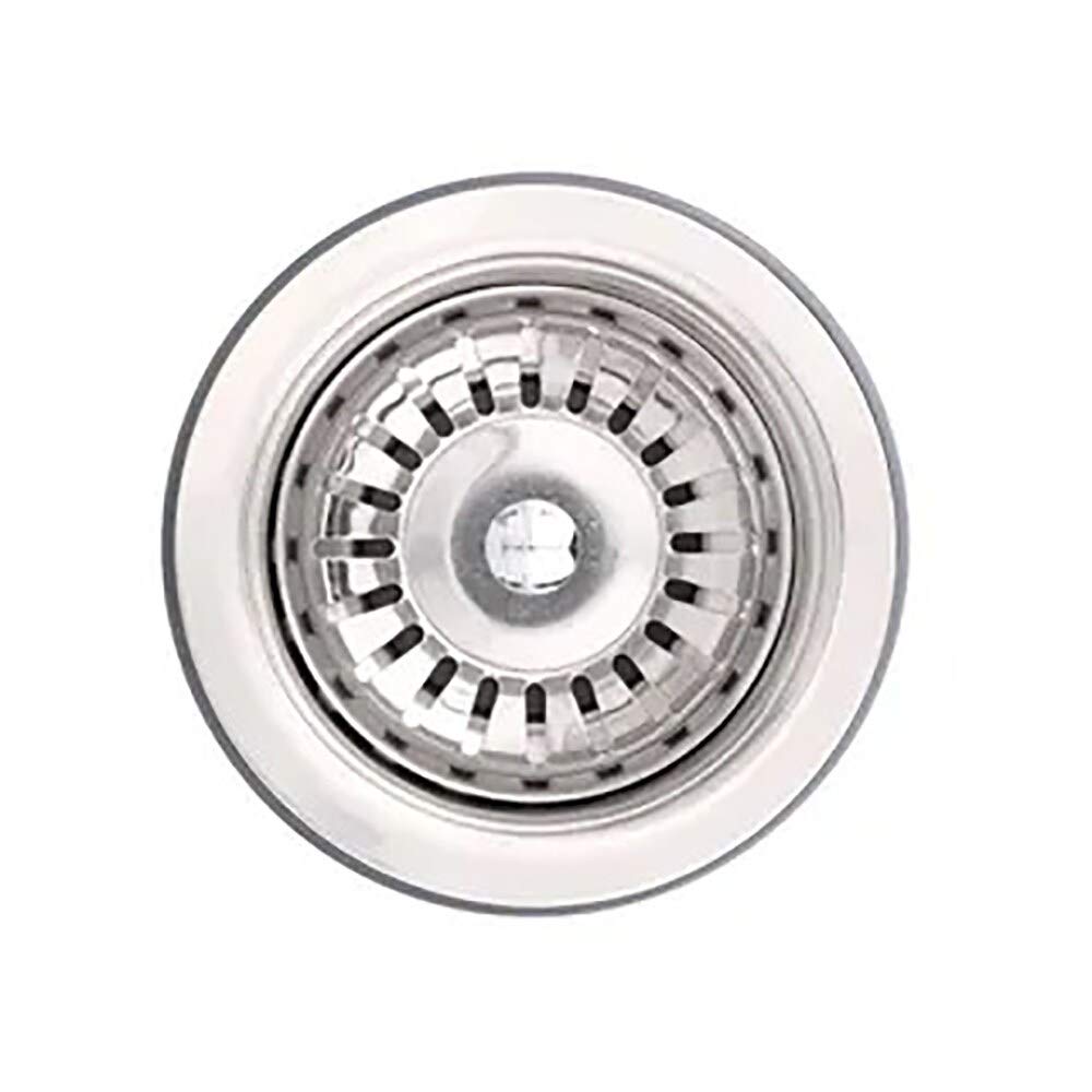 Stainless Steel Basket Strainer With Long Extension In Polished Grey Finish Rust - Diamond Home USA