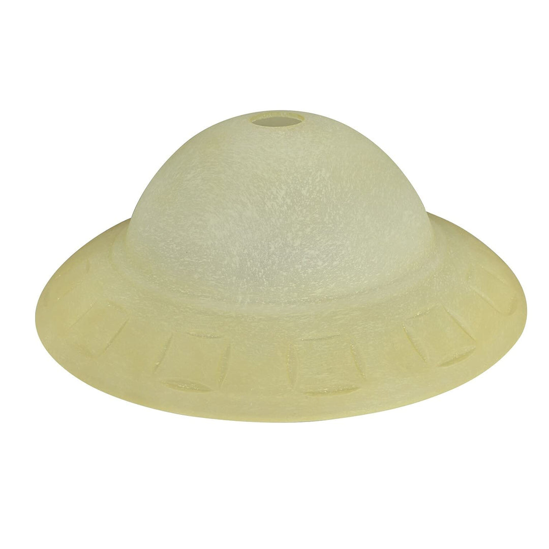 Amber Replacement Glass Shade 5-7/8" High X 15-5/8" Diameter Yellow Transitional - Diamond Home USA