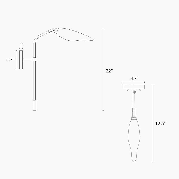 1-light Modern Mini Black Gold Wall Sconces Metal Bathroom Vanity Lights 4.7 X - Diamond Home USA