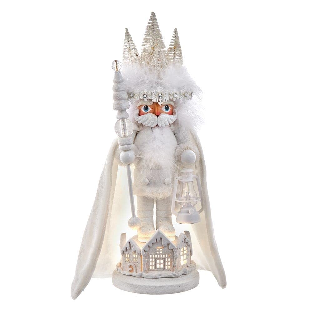 15-inch Hollywood White Winter Led Hat Nutcracker