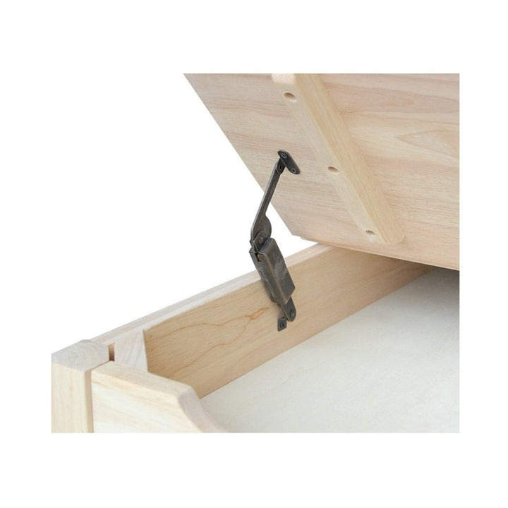 Unfinished Children's Table with Lift-top Storage Traditional Rectangle Wood - Diamond Home USA