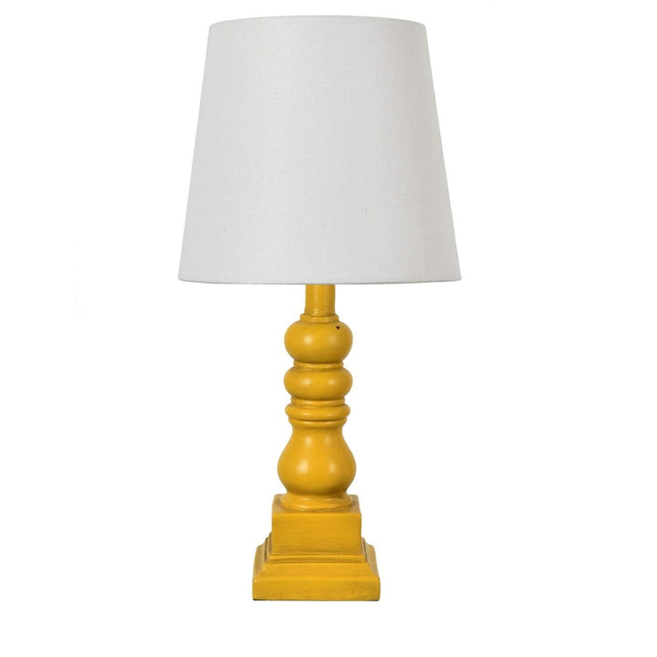 18.5 h Distressed Yellow Resin Table Lamp 18.5 h h X 9 h rnd Bohemian Eclectic - Diamond Home USA