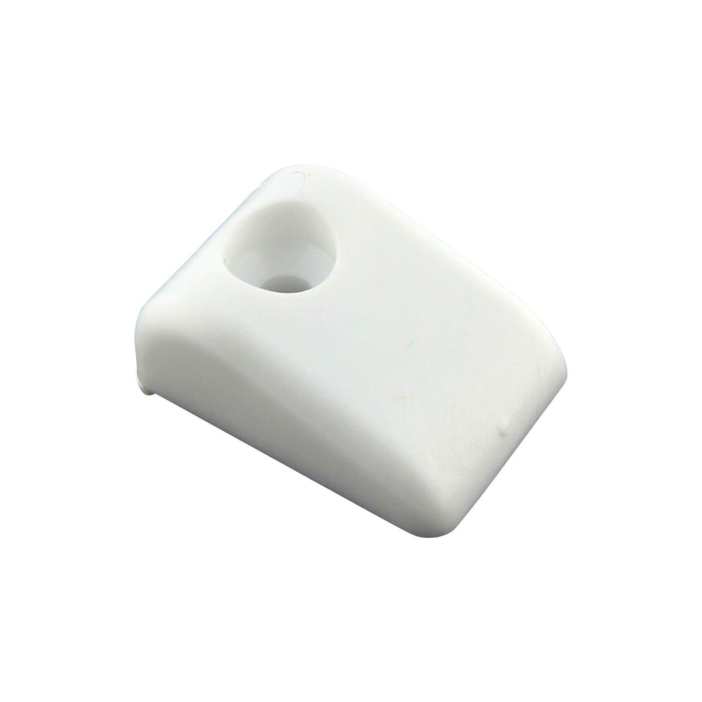 Drawer Slide Bumpers for Roll Out Shelves 10 Pack - Silver White Plastic - Diamond Home USA