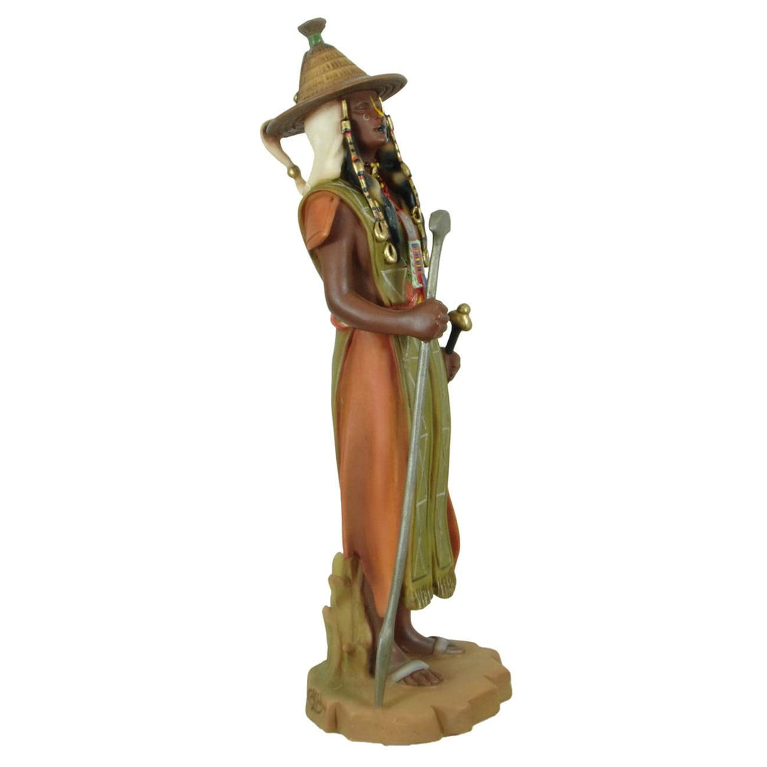 SAA Fair Trade Peul Hunter Alabaster Figurine - Diamond Home USA