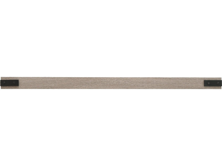 InPlace 36" W x 9.25" D x 2" H Oak Floating Shelf with Metal Corners 9602068E