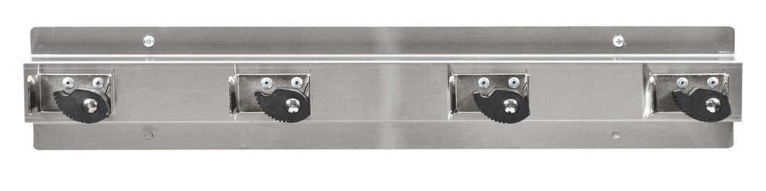 Ex-Cell Kaiser 333-4 SS Stainless Steel Mop and Broom Holder with 4 Rubber