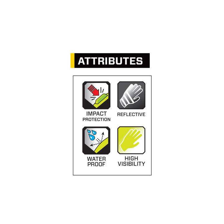 Ringers Gloves Extrication Barrier One Glove High Visibility Lime - 327-10 - Diamond Home USA