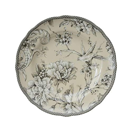 Antique White 16 Piece Dinnerware Set Floral Porcelain Pieces - Diamond Home USA