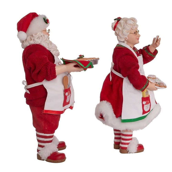 10.5-inch Mr. and Mrs. Santa 2-Piece Set Multi Color - Diamond Home USA