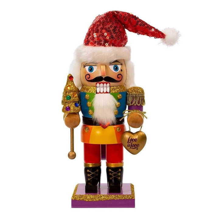 10-inch Pride Nutcracker Multicolored