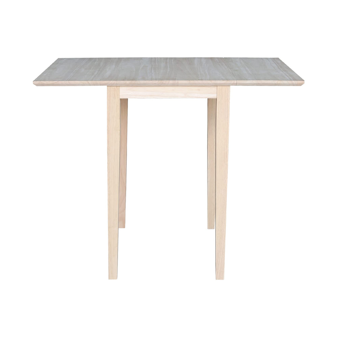 International Concepts Small Drop-leaf Table Unfinished - Diamond Home USA