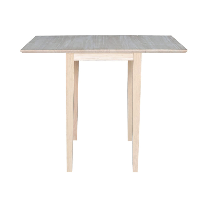 International Concepts Small Drop-leaf Table Unfinished - Diamond Home USA