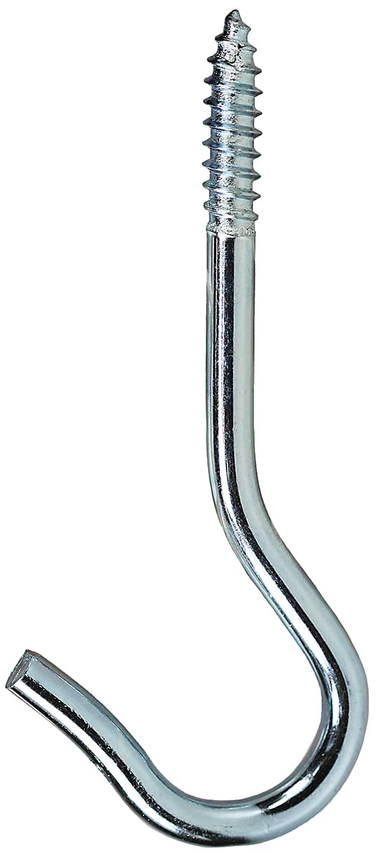 L.H. Dottie SH100 Screw Hook No.10 by 2-1/16-Inch Length Zinc Plated 100-Pack