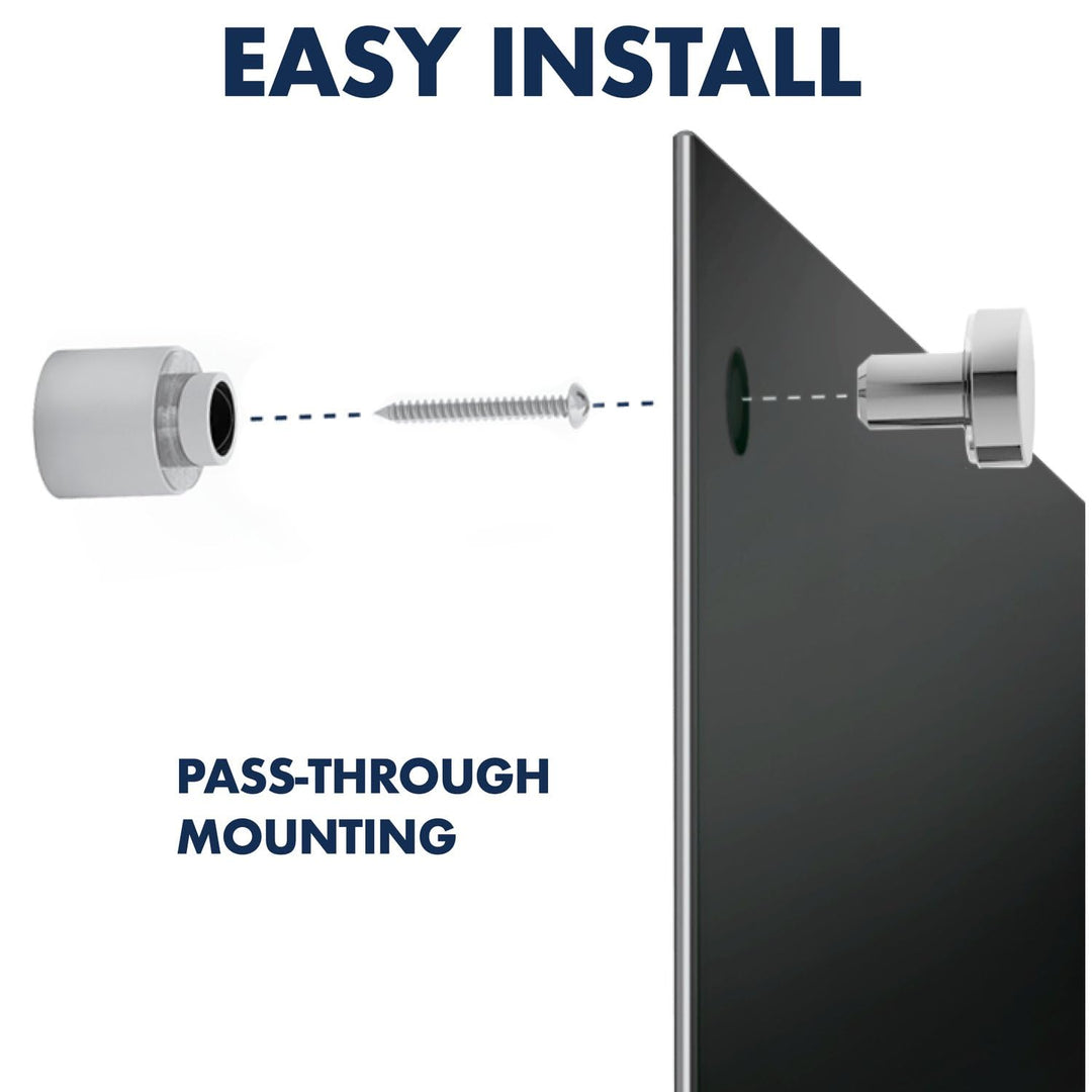 Quartet Magnetic Glass Dry Erase White Board 2' x 1-1/2' Whiteboard Infinity - Diamond Home USA
