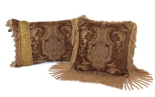 Sherry Kline China Art Brown Luxury Pillows (Set of 2)