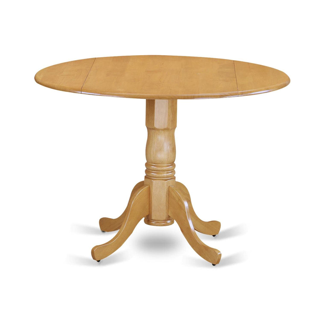 East West Furniture Dublin 5 Piece Kitchen Set for 4 Includes a Round Room Table - Diamond Home USA