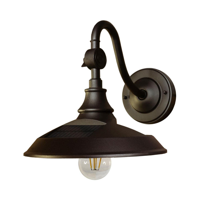 Classy Caps SBL738 Outdoor Dark Bronze Solar Powered Barn Light Vintage
