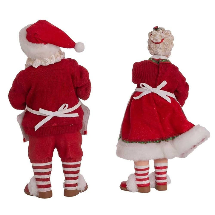 10.5-inch Mr. and Mrs. Santa 2-Piece Set Multi Color - Diamond Home USA