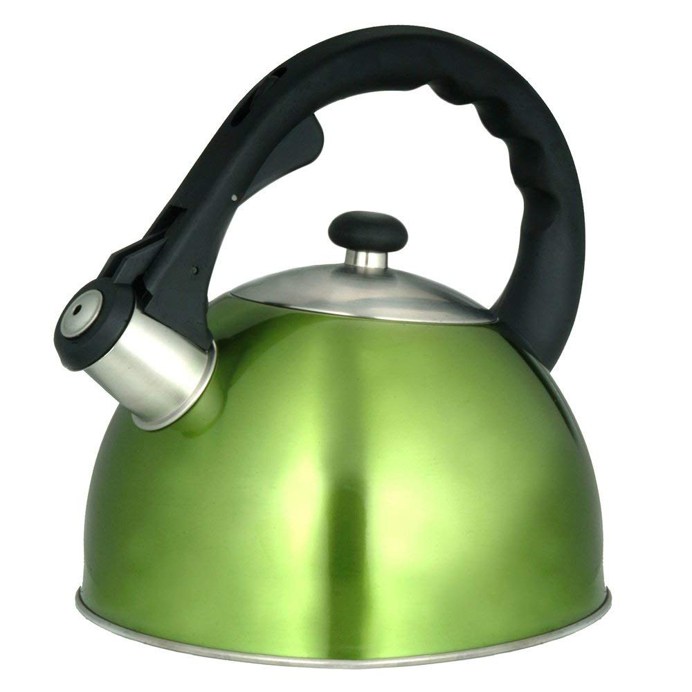 Green ling Tea Kettle Maker Pot Kitchen Metallic Tea Kettles Stovetop
