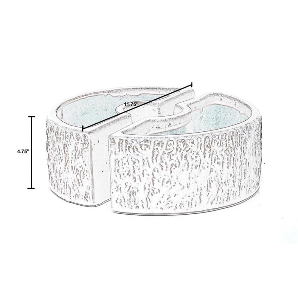 Alfresco Home River Bed Round Umbrella Planter - Diamond Home USA