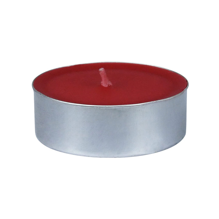 Zest Candle 12-Piece Tin Cups Tealight Candles Mega Oversized Red s