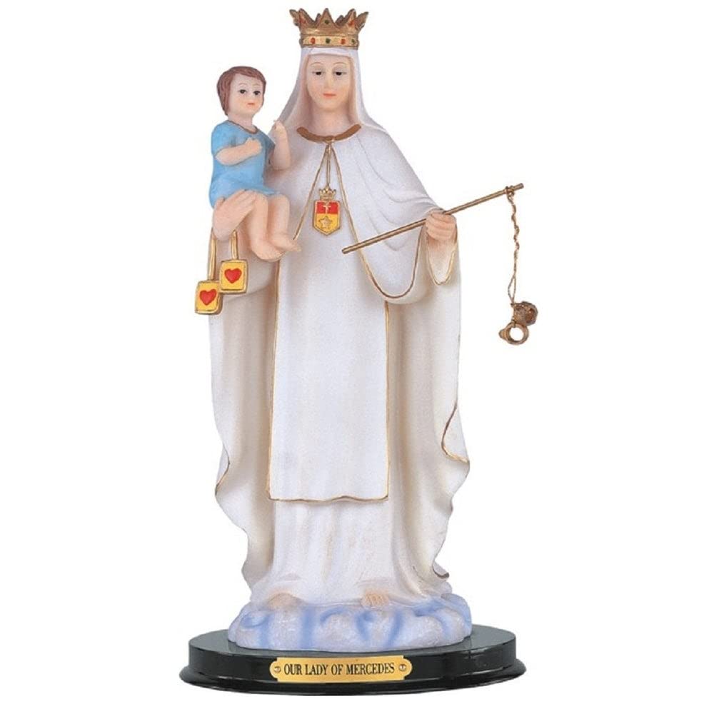 12" h Our Lady of Statue Holy Figurine Religious Decoration Multi Color