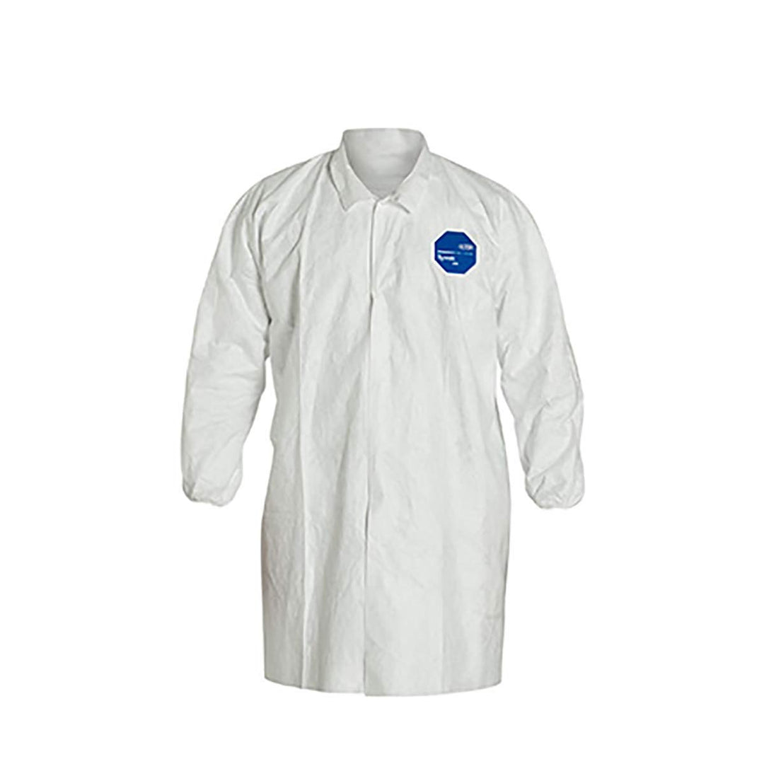 DUPONT TY211SWHXL003000 Labcoat Snap Front 2 Pockets PK30