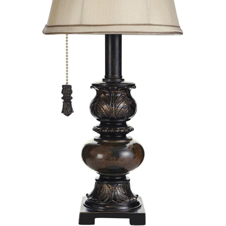 Trieste Marble 18 1/2" High Accent Table Lamp w/Ivory Shade - Diamond Home USA