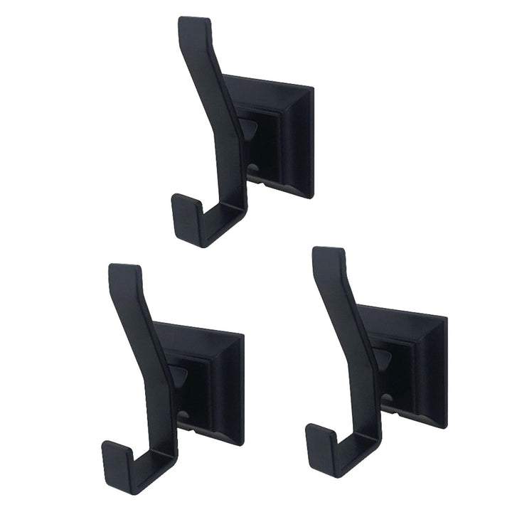 Kingston Brass Monarch 3-Piece Bathroom Robe Hook/Towel Hook Matte Black Matte