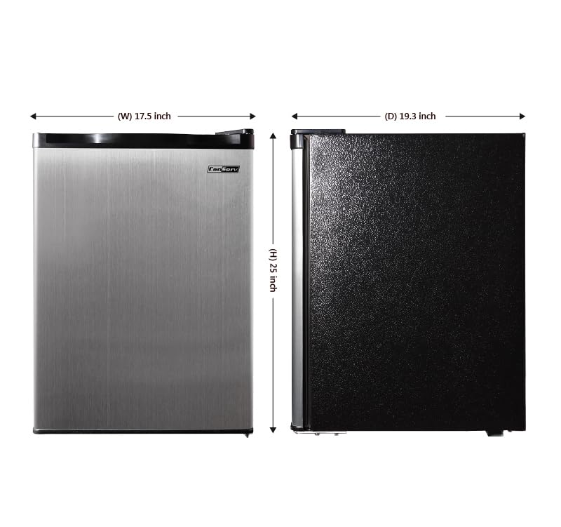 Conserv 18in STAINLESS Compact Mini Refrigerator 2.6cf Reversible Door 110V - Diamond Home USA