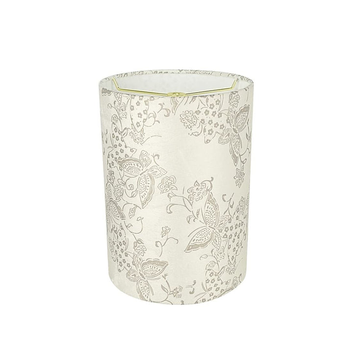 Drum (Cylinder) Shape Spider Construction Lamp Shade In Off White (8" X 8" - Diamond Home USA