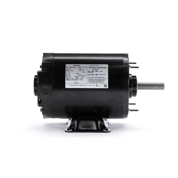 3/4 hp 1725 RPM 56Z Frame 115V Split Phase Rigid Base Motor Century # OS2074 - Diamond Home USA
