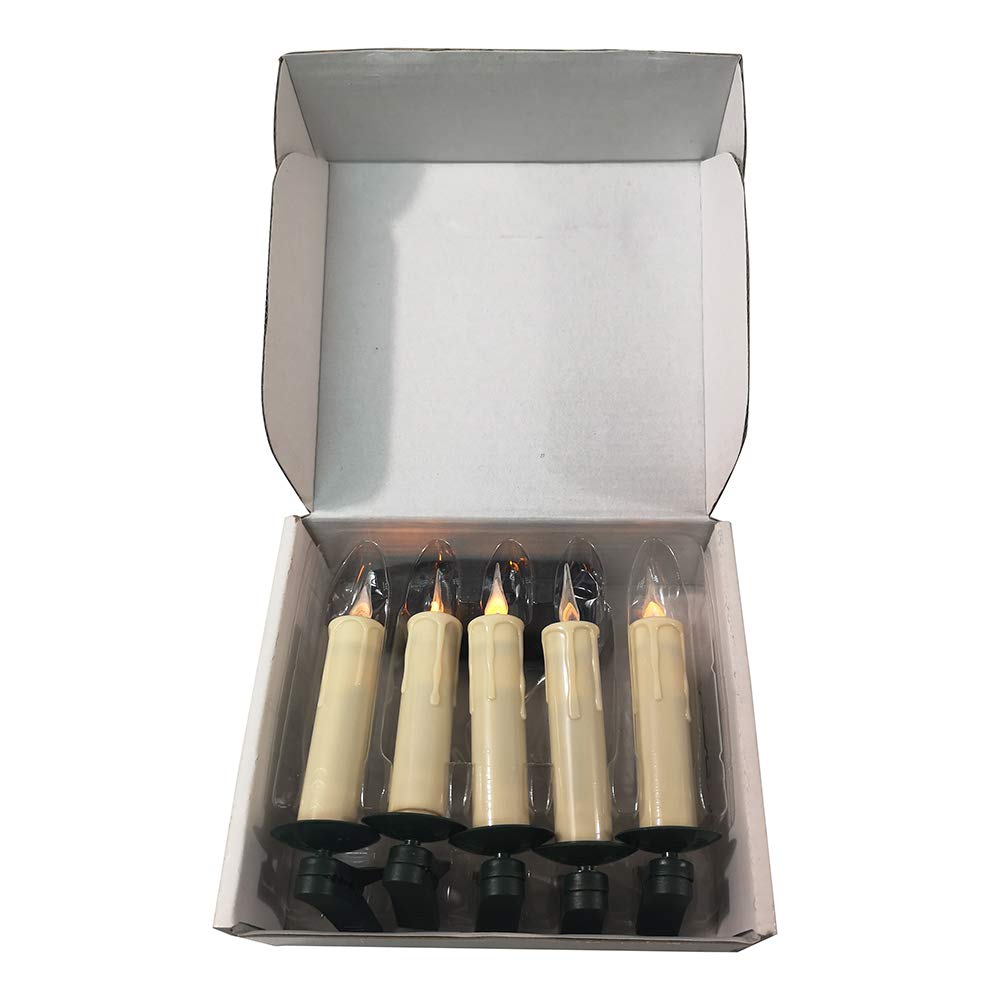 Kurt S. Adler Kurt Adler Battery-Operated 5 Warm White LED Light Candles - Diamond Home USA
